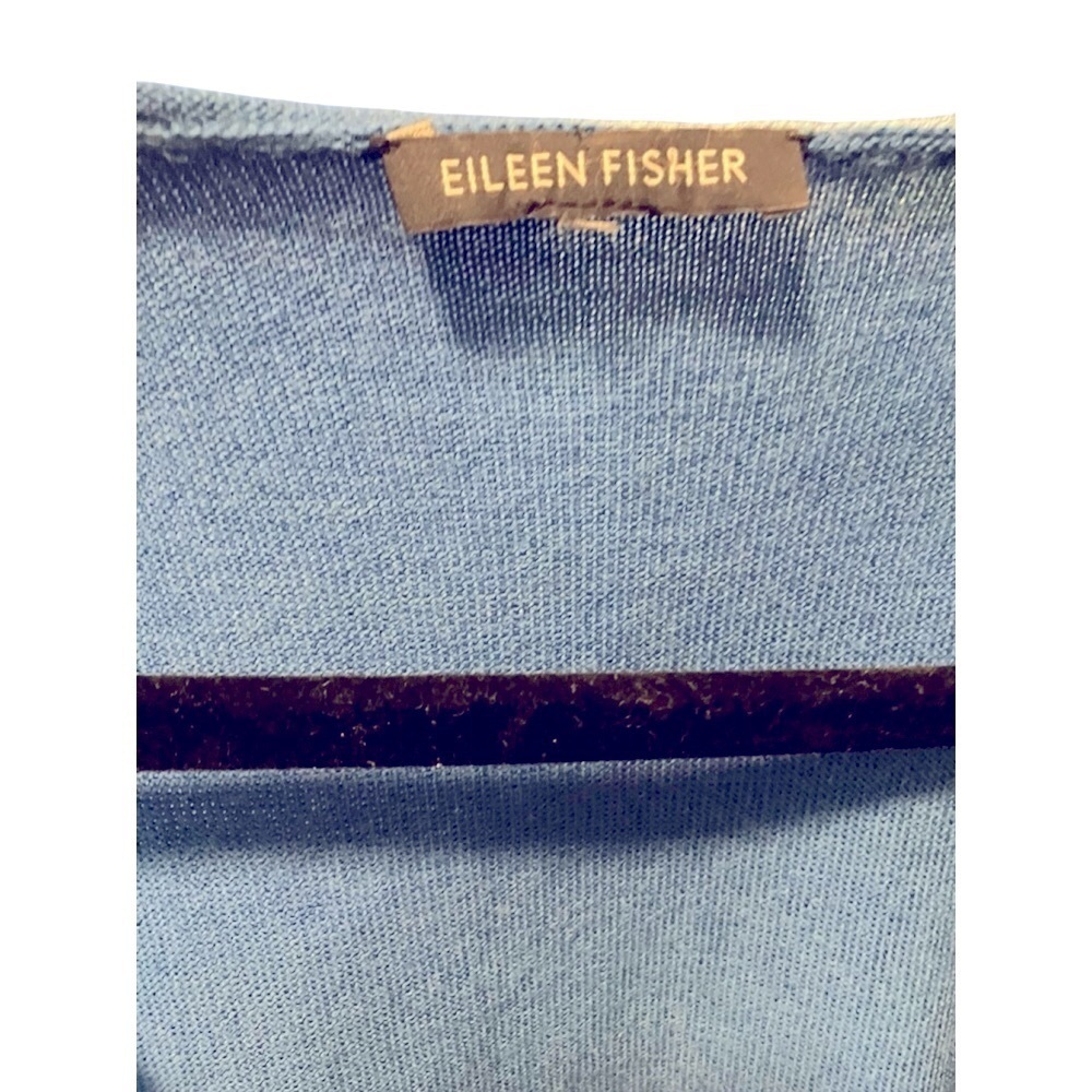 Eileen Fisher Cardigan Set Merino Wool Vest Sweater Light Blue, Size L - Picture 3 of 10